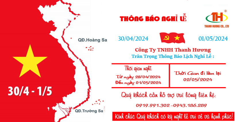 Thông báo lịch Nghỉ lễ 30/4-1/5